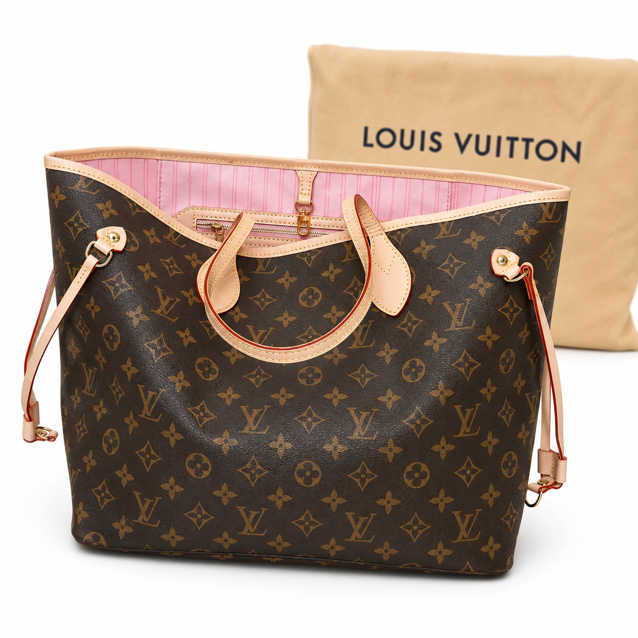 Bolso Louis Vuitton Mujer NEVERFULL EN CAJA