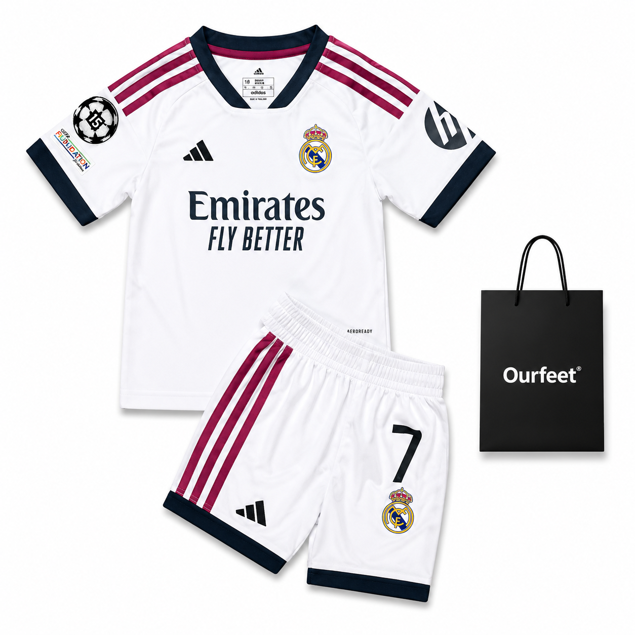 Conjunto Fútbol Real Madrid 26/27 VINI JR 7 Niño - Imagen 2