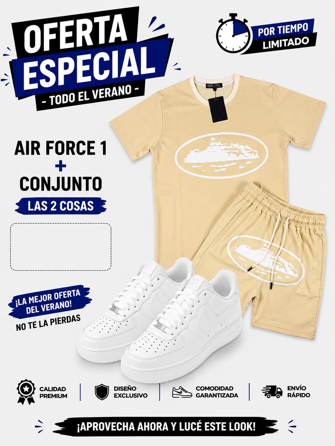 Chándal Corteiz + Nike Air Force one x 65€ OFERTA - Imagen 3
