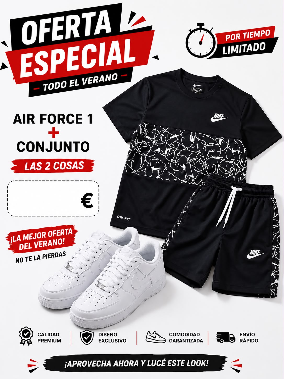 Chándal NIKE + Nike Air Force one x 65€ OFERTA