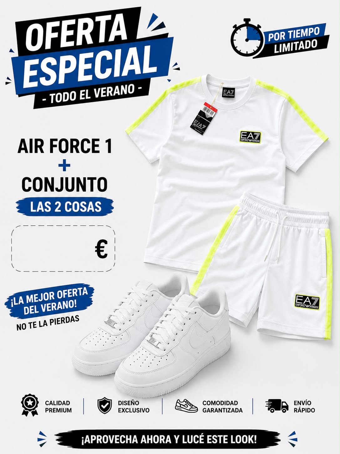Chándal EA7 ARMANI+ Nike Air Force one x 65€ OFERTA - Imagen 4