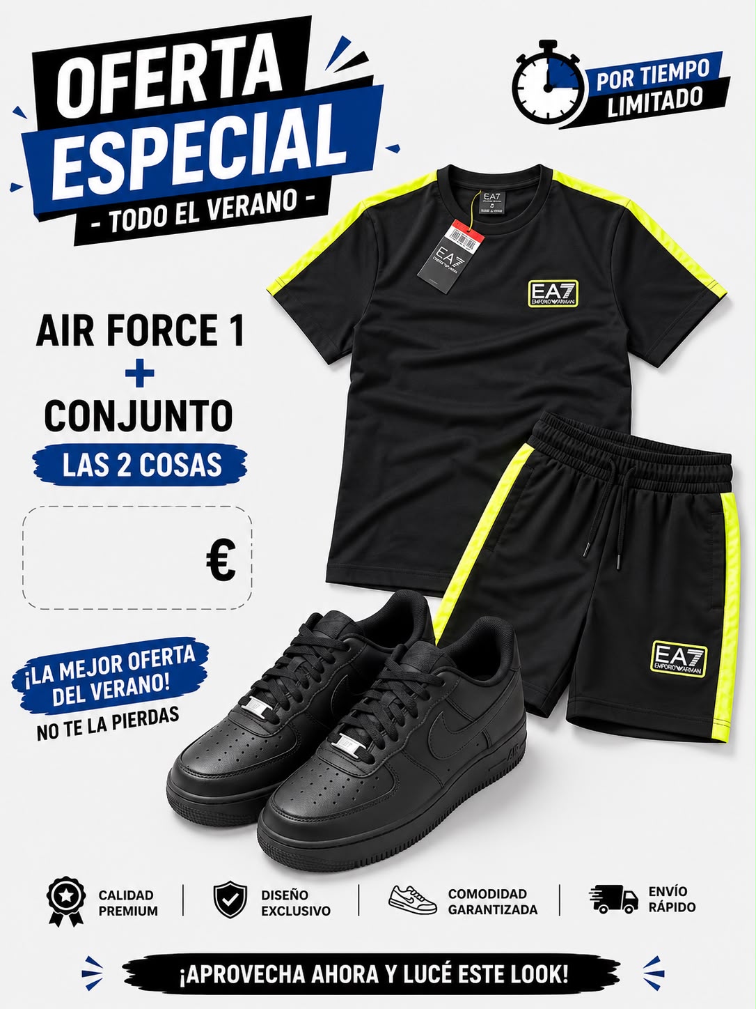 Chándal EA7 ARMANI+ Nike Air Force one x 65€ OFERTA - Imagen 2