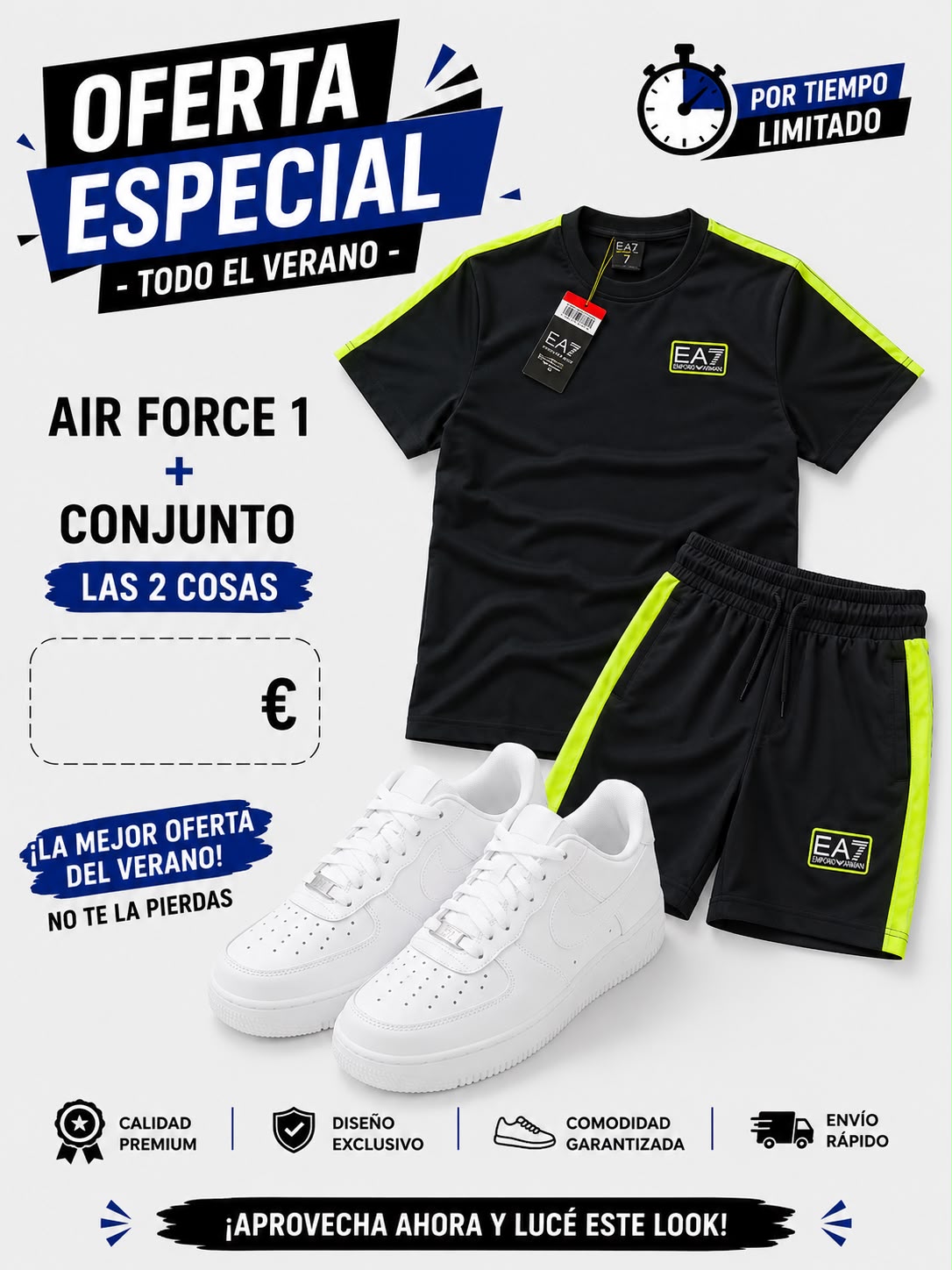 Chándal EA7 ARMANI+ Nike Air Force one x 65€ OFERTA