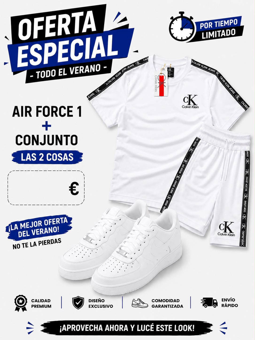 Chándal CALVIN KLEIN + Nike Air Force one x 65€ OFERTA - Imagen 3
