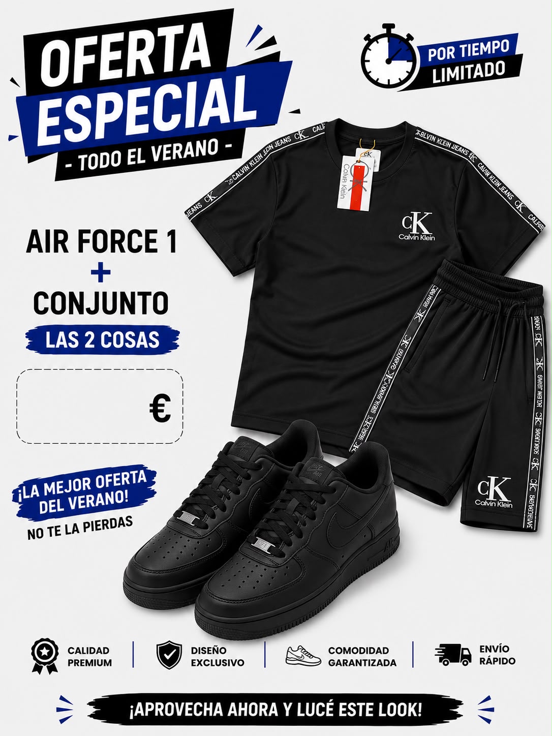 Chándal CALVIN KLEIN + Nike Air Force one x 65€ OFERTA - Imagen 2