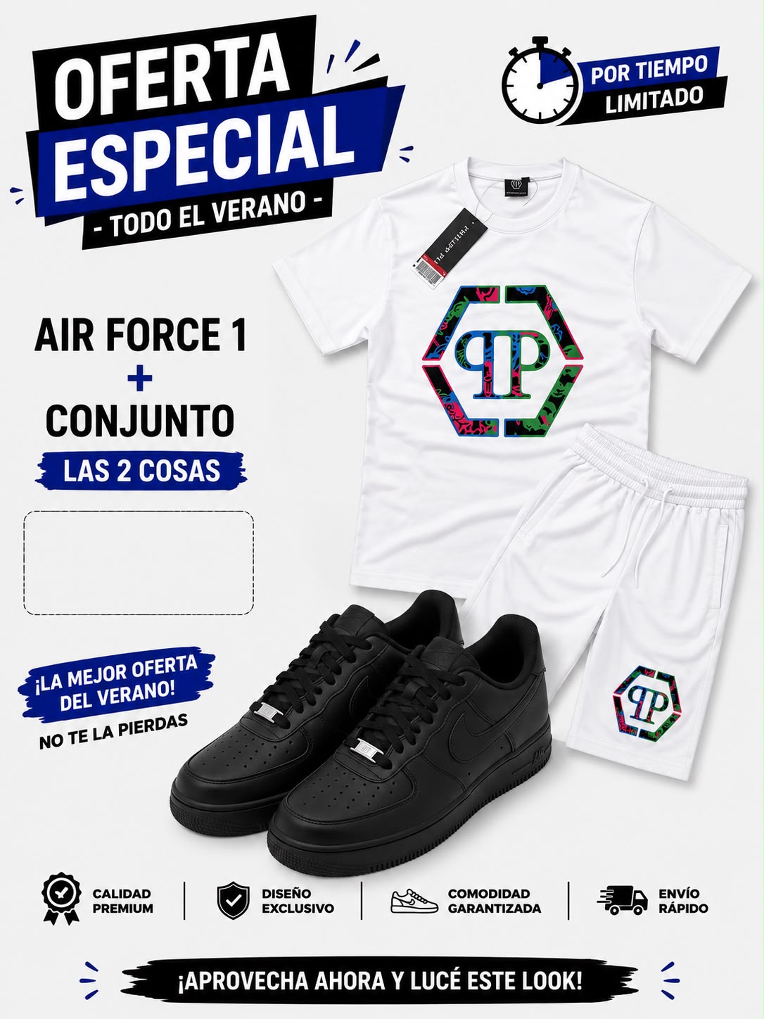 Chándal PHILIPP PLEIN + Nike Air Force one x 65€ OFERTA