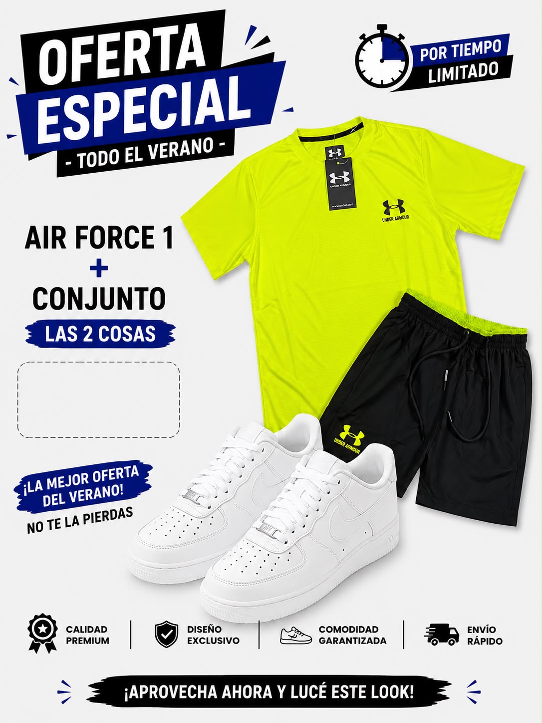 Chándal UNDER ARMOUR + Nike Air Force one x 65€ OFERTA - Imagen 2