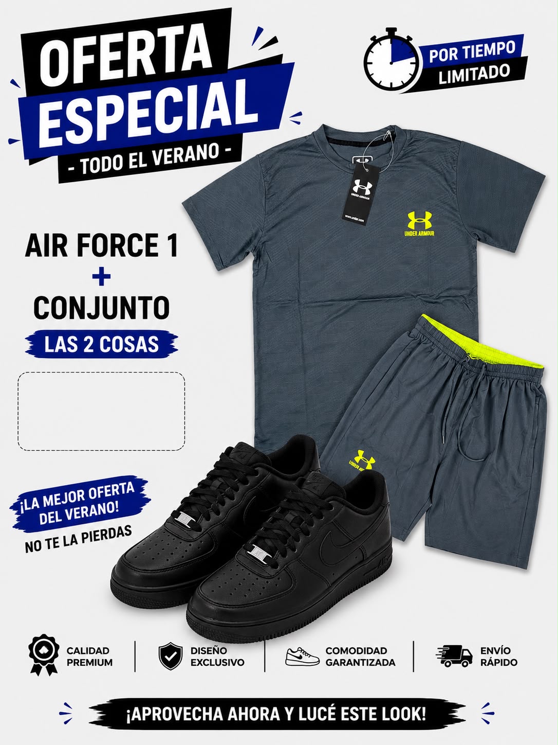 Chándal UNDER ARMOUR + Nike Air Force one x 65€ OFERTA - Imagen 3