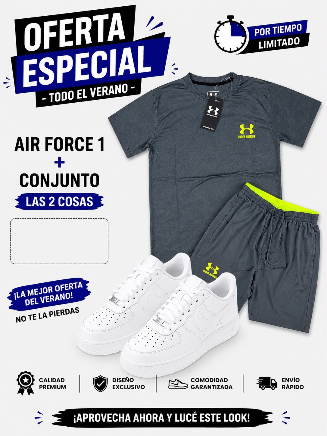 Chándal UNDER ARMOUR + Nike Air Force one x 65€ OFERTA - Imagen 4