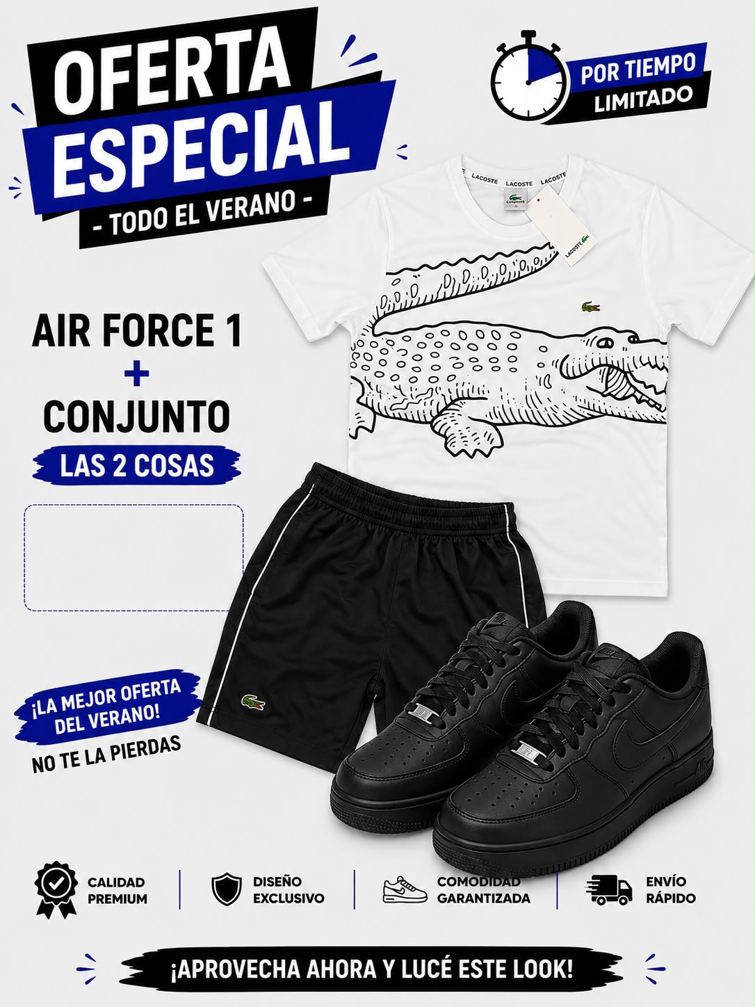 Chándal LACOSTE + Nike Air Force one x 65€ OFERTA - Imagen 6