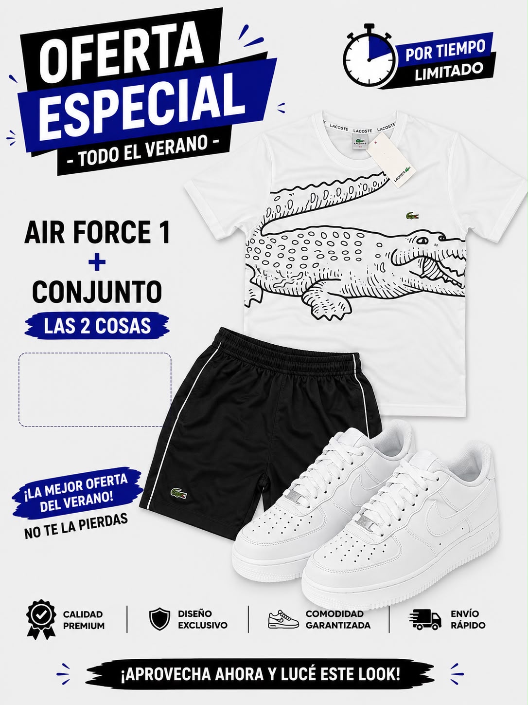 Chándal LACOSTE + Nike Air Force one x 65€ OFERTA - Imagen 5