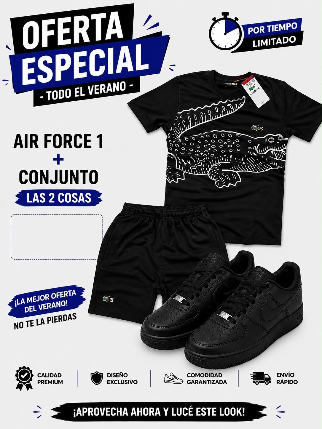 Chándal LACOSTE + Nike Air Force one x 65€ OFERTA - Imagen 4
