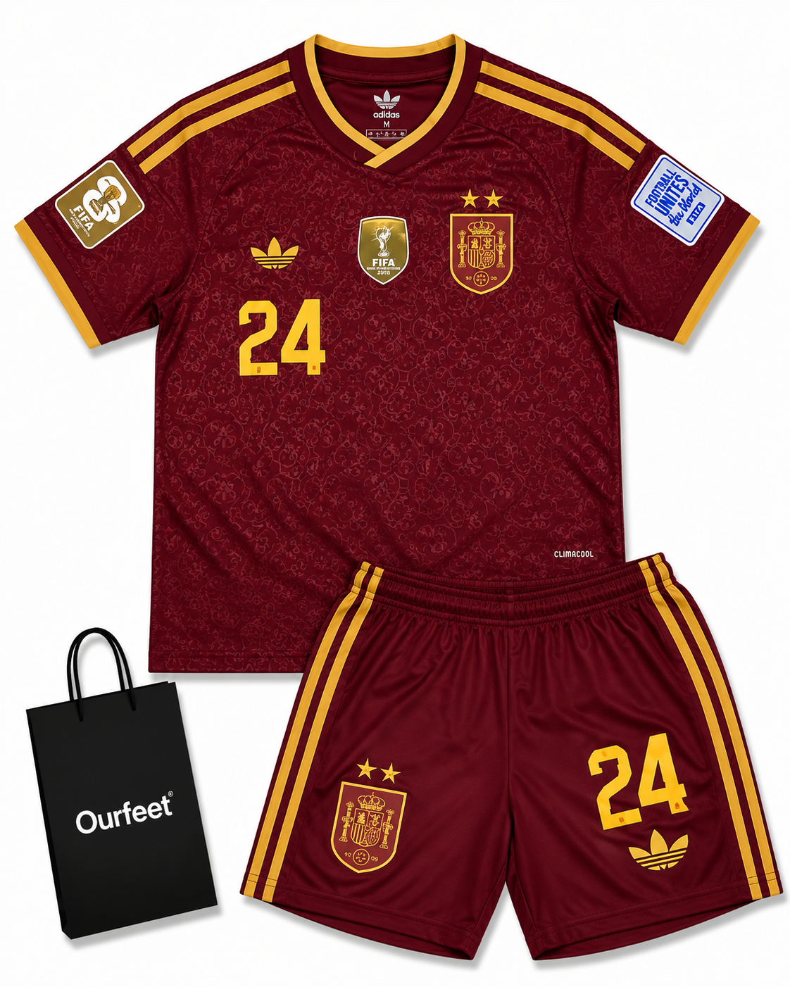 EQUIPACIÓN España 2 estrellas MUNDIAL CUCURELLA 24 2026 Fútbol NIÑO