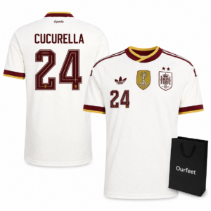Camiseta Mundial 2 Estrellas España Cucurella 24 2026/27 Fútbol