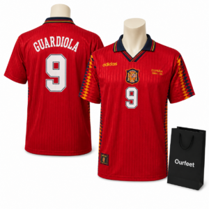 Camiseta Retro España Pep Guardiola 9 1994-1996