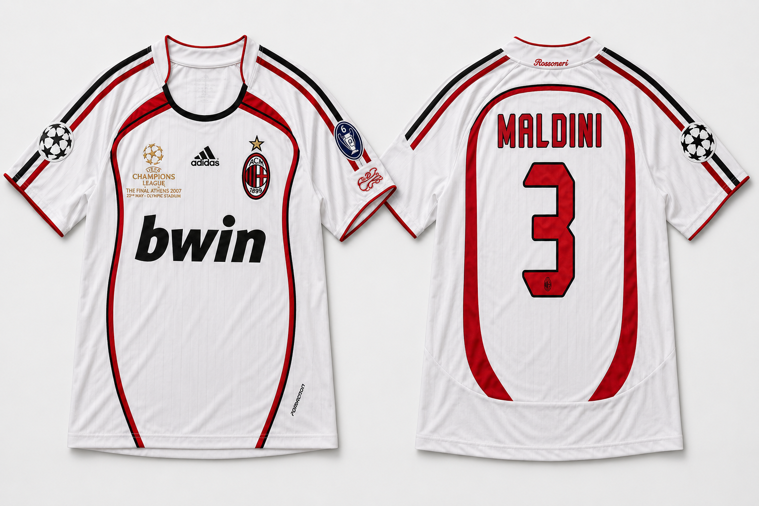Camiseta Retro AC Milan Paolo Maldini 3 2006-2007
