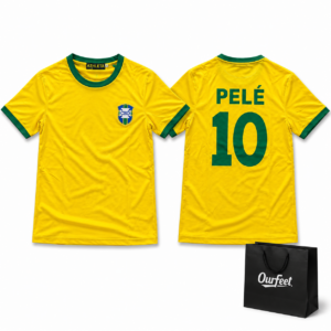 Camiseta Retro Selección de Brasil Pelé 10 1970