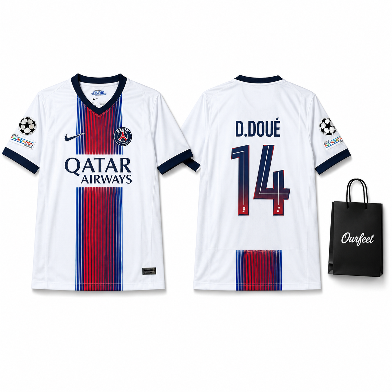 Camiseta Paris Saint-Germain (PSG) Désiré Doué 14 2025/26 Fútbol