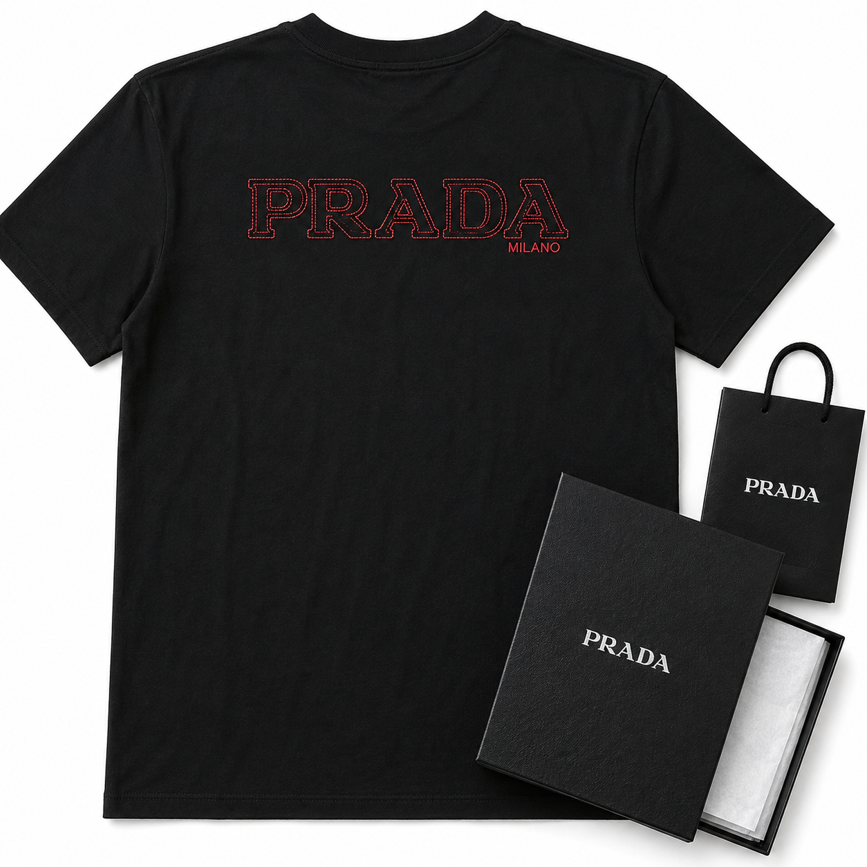 Camiseta Prada Calidad Superior En Caja - Imagen 2